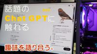 話題のChat GPTに触れる