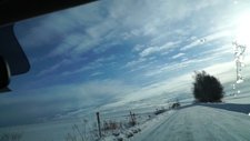 美瑛の丘の冬の様子を視察